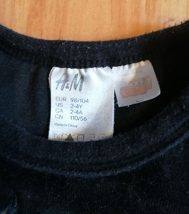 Bluza dresowa czarna roz 98/104
