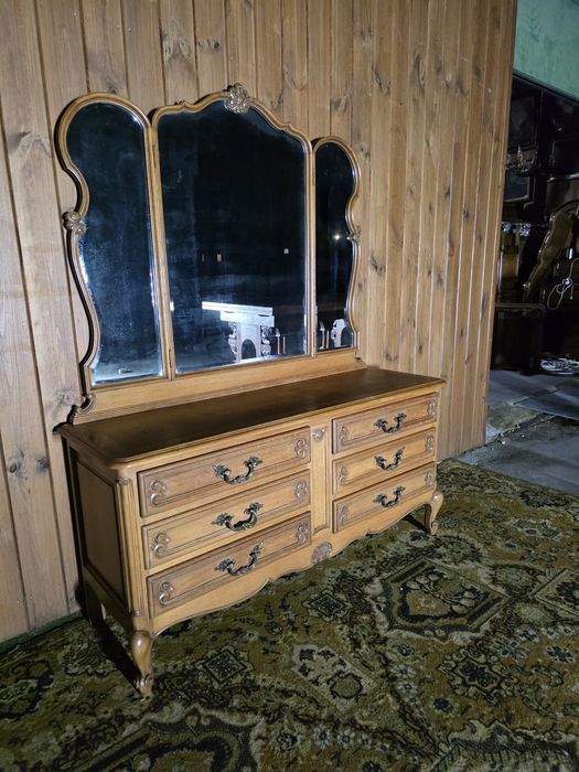 Toaletka Ludwik 6 szuflad komoda szufladowa 135cm #2162 Stylowy Węgrów