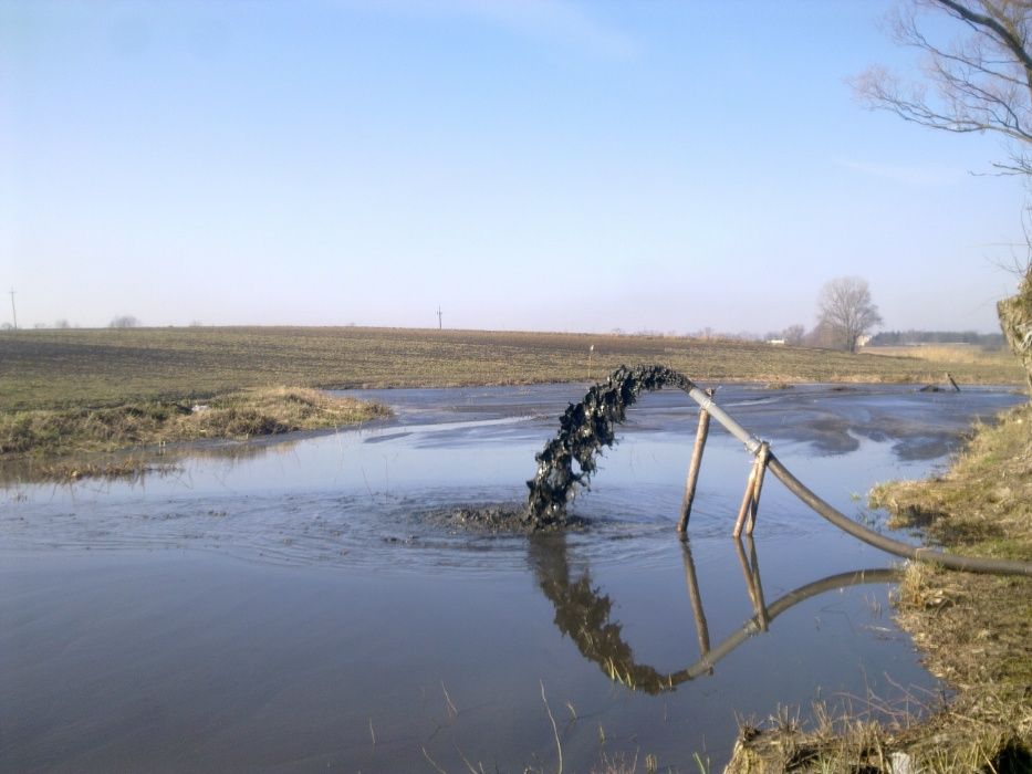 odmulanie stawów refulerem, osadników, lagun, pogłębiarka,