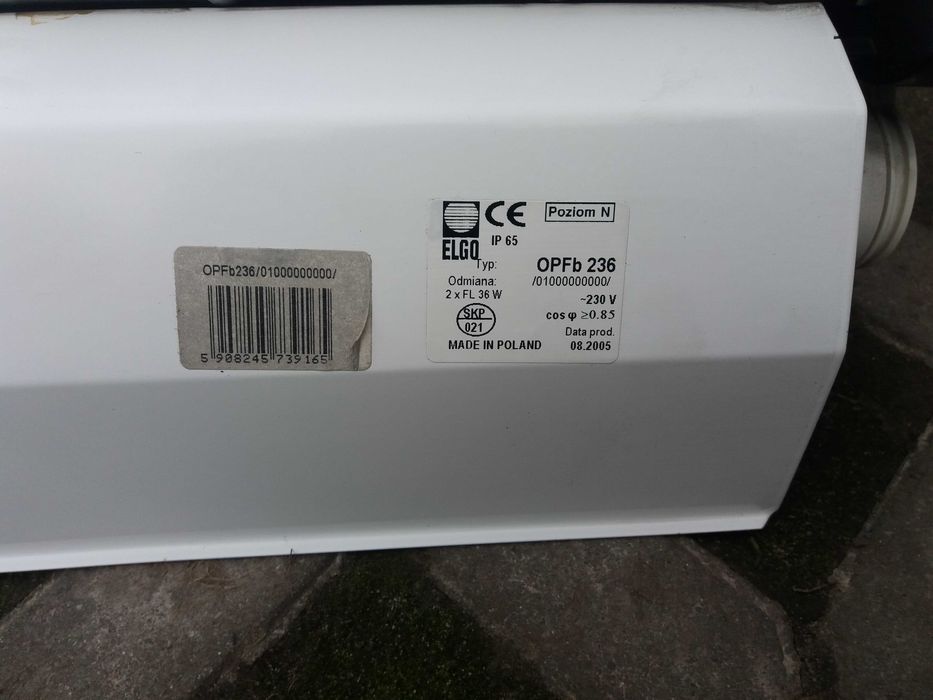 Oprawa hermetyczna 2x36W.