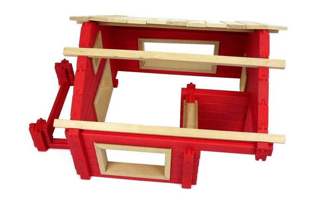 Klocki drewniane domek AMBLO