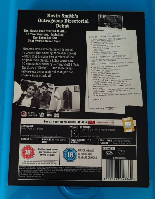 Clerks - Edição 10° Aniversário - digipak DVD - Como novo