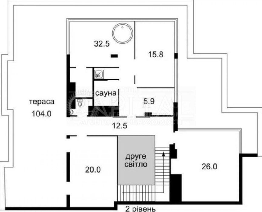 Багатокімнатна квартира за адресою бульвар Дружби Народів (площа 400 м²) - Atlanta.ua - фото 9