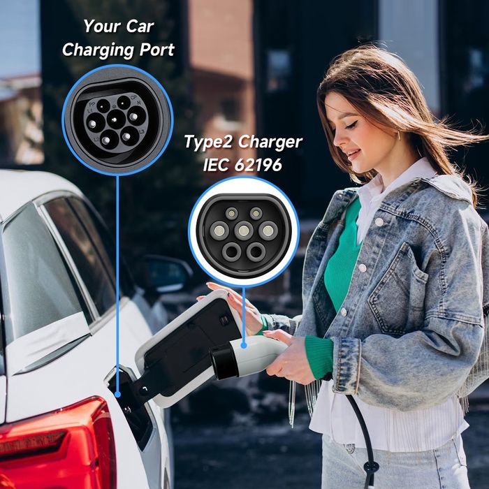 Przenośna ładowarka samochodowa Wallbox EV AC Type2 7kW WiFi  3,5m