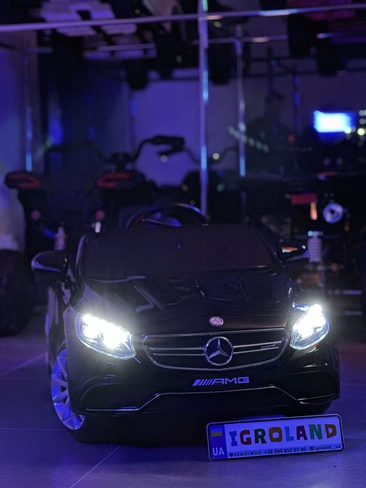 Дитячий електромобіль Mercedes S63 AMG на акумуляторі Дитяче авто
