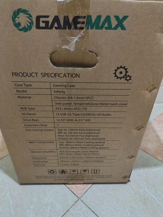 Корпус GameMax infinity