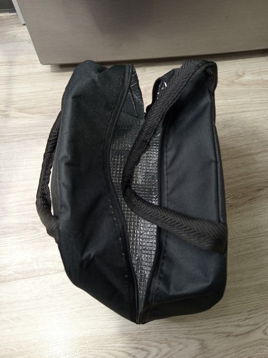 Torba termiczna szara na lunch – idealna do szkoły i pracy!