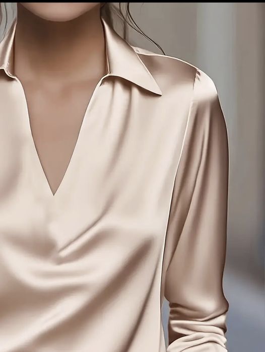 Elegancka satynowa bluzka l xl XXL