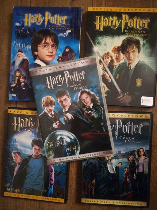Harry Potter Dvd pięć części specjalne wydania