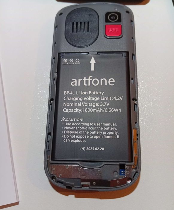 Telemóvel teclas grandes, sénior, Artfone