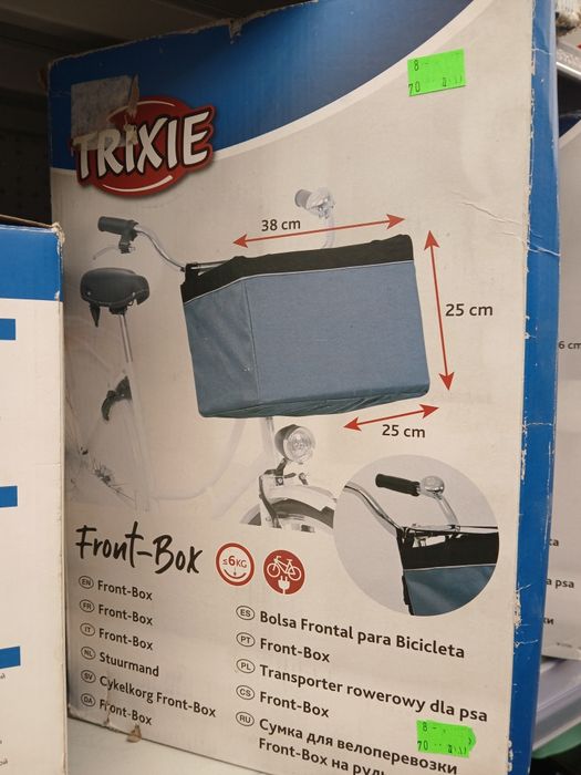 Transporter rowerowy dla psa Trixie box