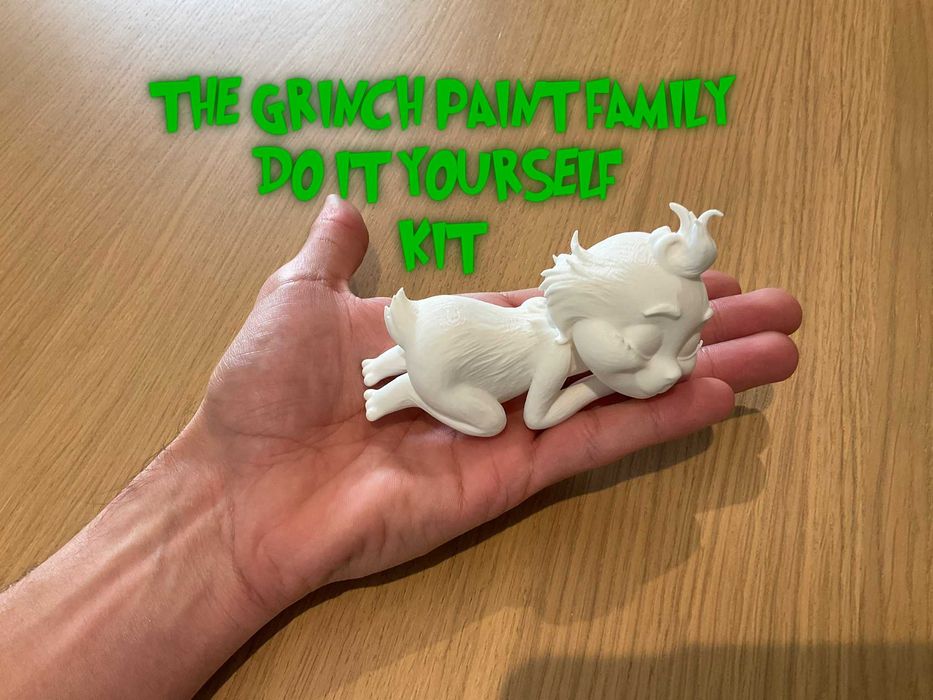 Grinch Familia para Pintar Kit DIY