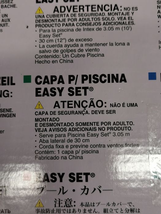Capa de piscina nova