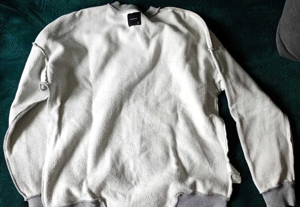 Bluza Reserved NASA szara męska gruba M/L