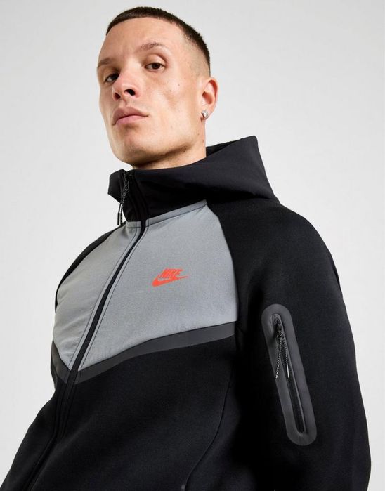 Кофта Nike Tech Fleece Black/Grey оригінал IH4302-010