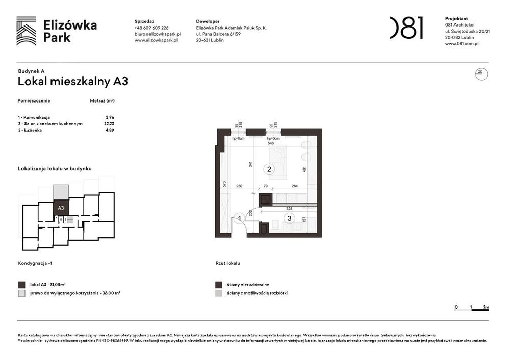 Mieszkanie w kameralnym bloku - Elizówka Park A3