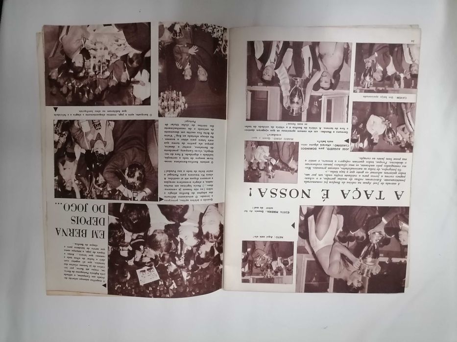 HISTÓRICA Revista de 1961 BENFICA Campeão Europeu 60/61 Ag. Port. Revistas