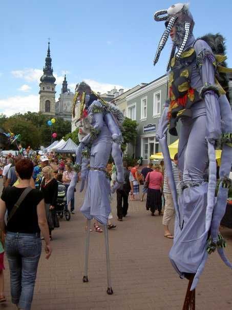 szczudlarze, bańki, animacje, malowanie twarzy, szczudła