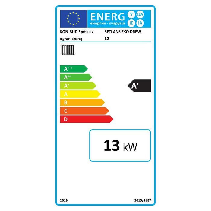 Kocioł Setlans Eko Drew 12kW zgazowujący drewno
