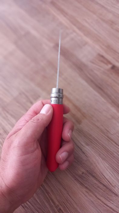 Canivete Opinel N° 8 cabo vermelho em perfeito estado
