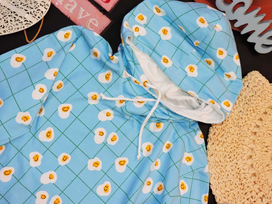 Made by bedste Bluza print jajecznica S