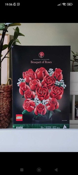 Bukiet kwiatów róż róże LEGO 10328 walentynki