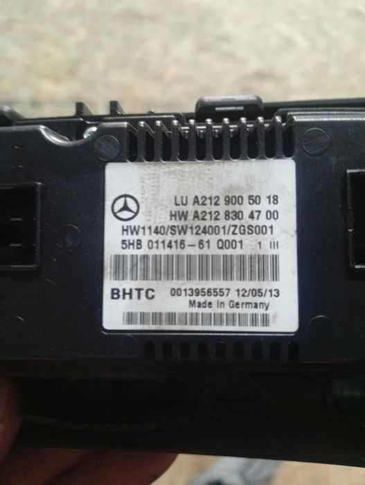 climatronic mercedes benz w212