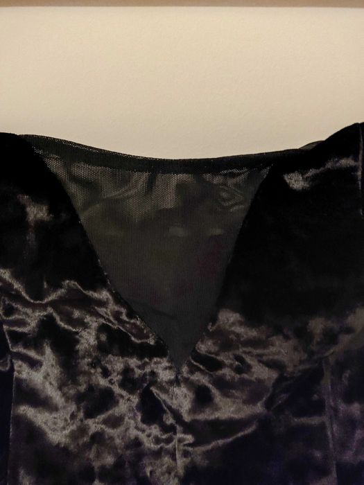 Vestido Veludo Bershka XS