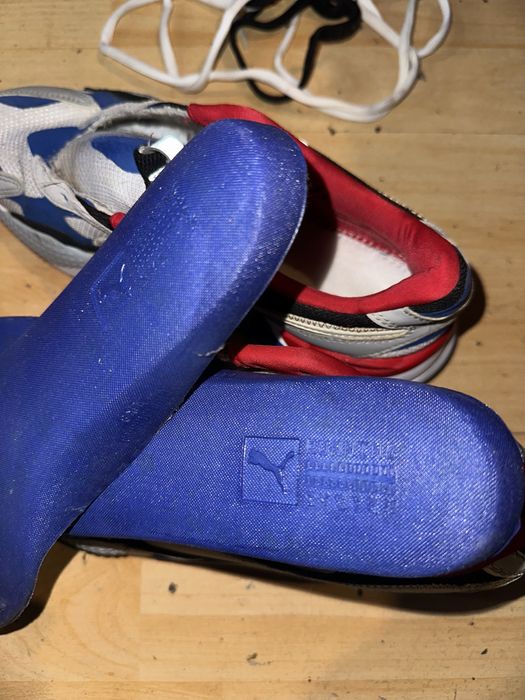 Puma RS-X3 Puzzle branco e azul
