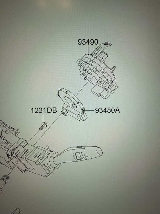 Sonata NewRise подрулевой шлейф новый (2017-2018)