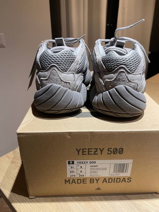 adidas Yeezy boost 500 ash grey 43 Utility white black granite bone t