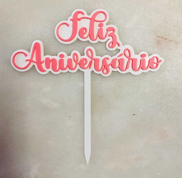 Topper para bolo de Aniversário64584425317122122