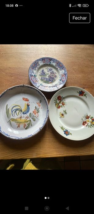 Grande lote de velharias, antiguidades e decoração