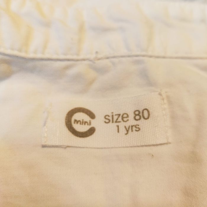 Koszula biała cubus mini na roczek r. 80 super stan