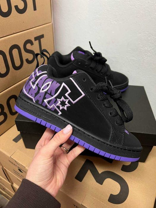 Женские кроссовки DC Shoes Court Graffik "Black Purple" 36-41