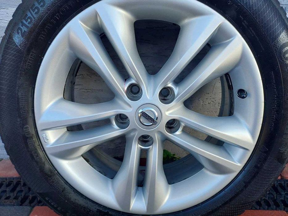 Оригінальні диски R17 Nissan Qashqai Teana + зимова гума Continental