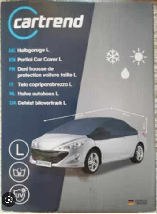 Автомобильный тент-чехол Cartrend (полугараж), размер L.