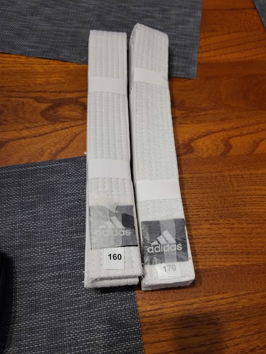 pas do judogi adidas biały 170 cm lub 160 cm
