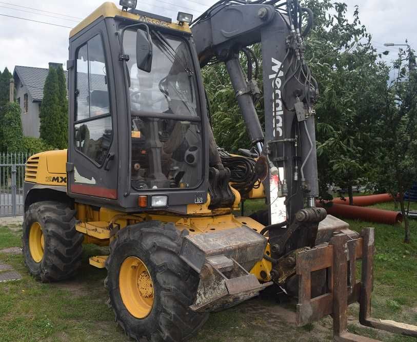 Mecalac 12MXT koparka komplet łyżek + widły
