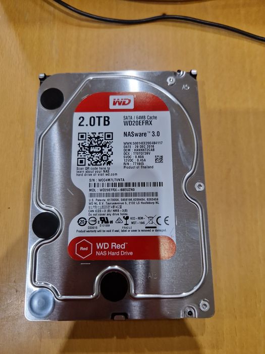 WD RED NAS WARE 3.0 2000gb 2TB 5400rpm sata3 диск hdd Стан гарний 
64M