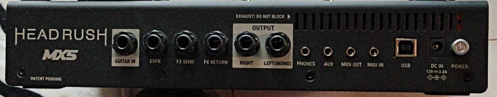 Pedaleira de guit eléctrica Headrush MX5, Ecrãn Touch