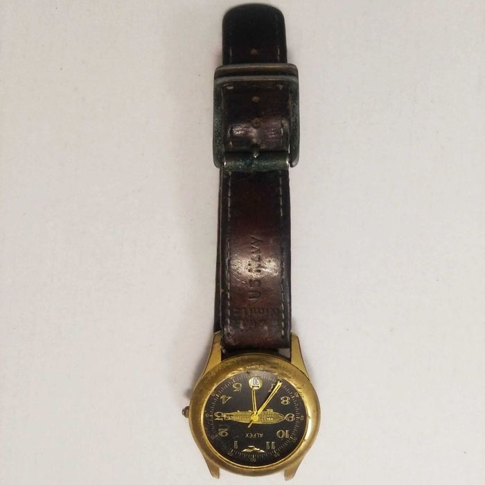 *RARO* Relógio ALFEX US NAVY CVWE NIMITZ, R34 - para peças ou restauro