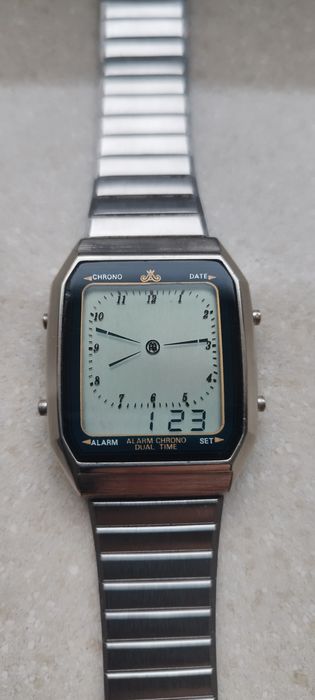 Meister anker zegarek vintage lcd lata 80