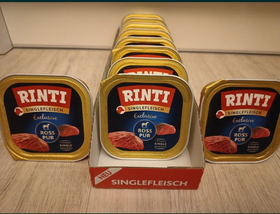 Karma mokra dla psa RINTI Exclusive, 10 x 150 g Konina