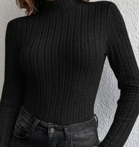 Damski czarny  golf L.