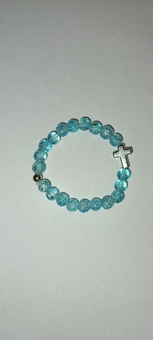 Bransoletka różaniec na rękę handmade
