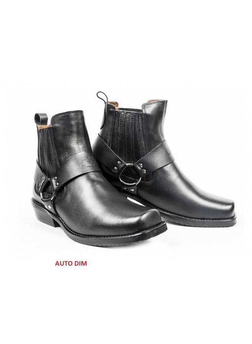 Buty motocyklowe skórzane Chopper Kowbojki KST