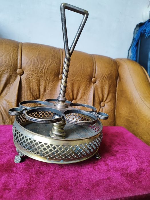 Старинная подставка для бутылок специй FRAGET