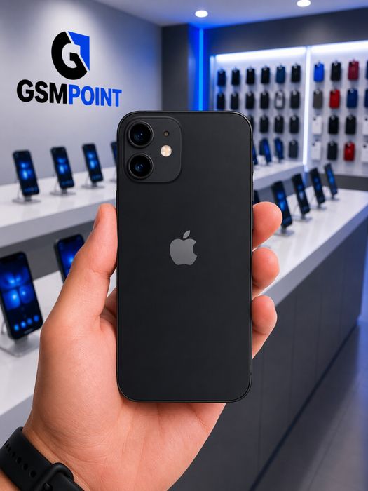 Apple iPhone 12 mini 64GB black (czarny) stan idealny, nowa bateria 100% GW6MSC