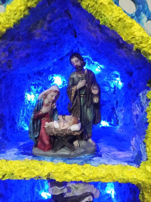 Presépio raro, e como é de 1º andar